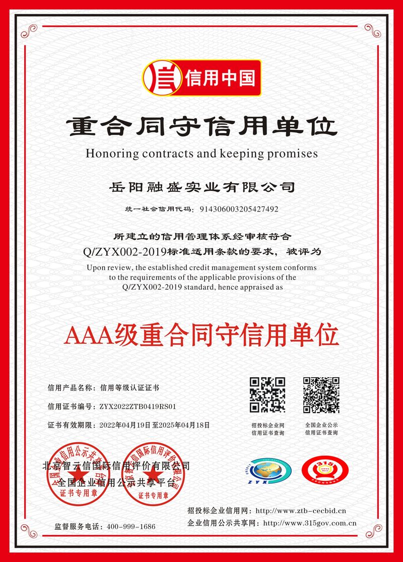 重合同守信用單位